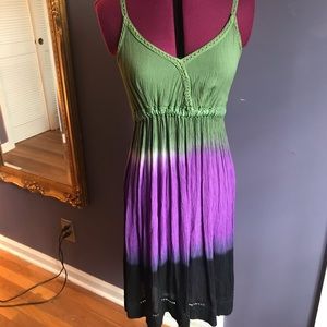 Pretty Beach Tie Dye Playful Dress